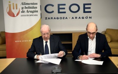 La Academia Aragonesa de Gastronomía y la Asociación Alimentos y Bebidas de Aragón sellan una alianza estratégica para potenciar el sector agroalimentario