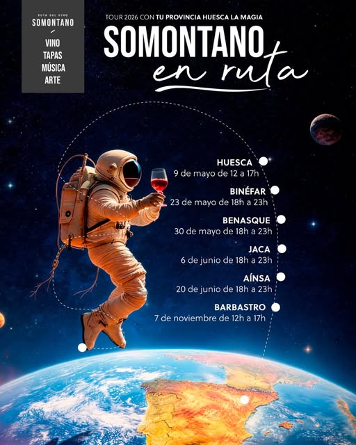 Somontano en Ruta arranca en Huesca el 9 de mayo con la primera parada del Tour 2026