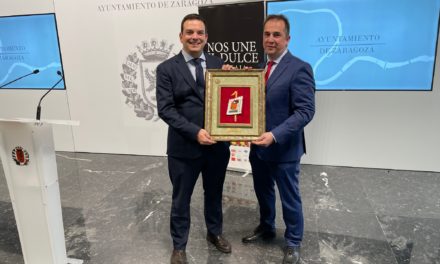 Alberto Jiménez Schuhmacher recoge el Premio Lanzón 2025 que otorga la Asociación Provincial de Pasteleros de Zaragoza y Provincia