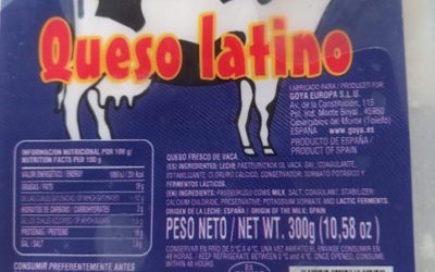 Aragón comunica a la Agencia Española de Seguridad Alimentaria la detección de listeria en queso fresco de vaca