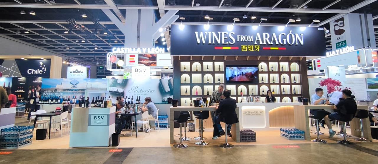 Aragón impulsa sus vinos en el mercado asiático con un stand agrupado en Vinexpo Asia Hong Kong