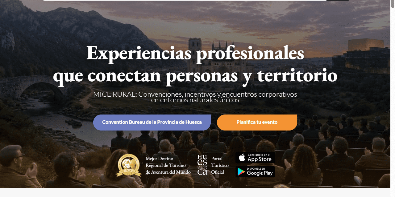 La Diputación pone en marcha la web del MICE Rural y abre el Convention Bureau de la provincia de Huesca