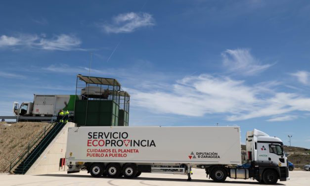 El servicio Ecoprovincia de la Diputación de Zaragoza ya ha reciclado más de 200 000 toneladas de basura del contenedor verde en los 265 municipios adheridos