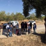 La consejera Arancha Simón visita las zonas afectadas por el granizo en el Bajo Aragón y Cinco Villas