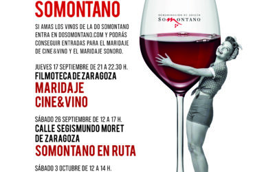 La DOP Somontano propone tres eventos en Zaragoza para disfrutar sus vinos en septiembre y octubre
