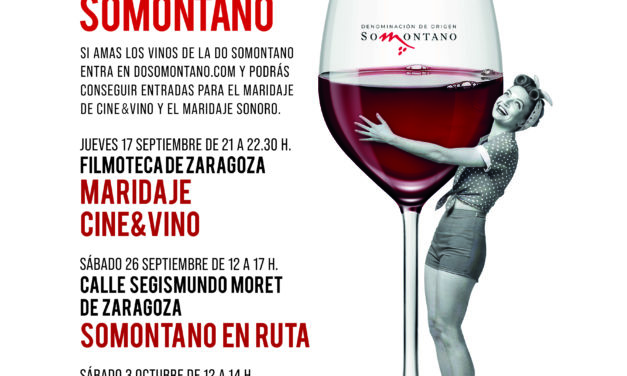 La DOP Somontano propone tres eventos en Zaragoza para disfrutar sus vinos en septiembre y octubre