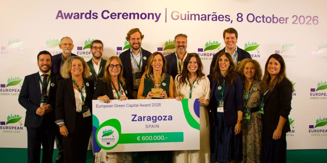 Zaragoza se convierte en Capital Verde Europea 2028, el mayor reconocimiento europeo a las políticas ambientales de una ciudad